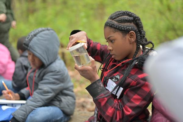 Akron Public School student during Essential Experiences in the CVNP